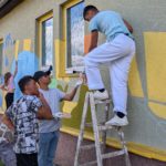 Wandstreichaktion in der Freizeiteinrichtung Hohenmölsen